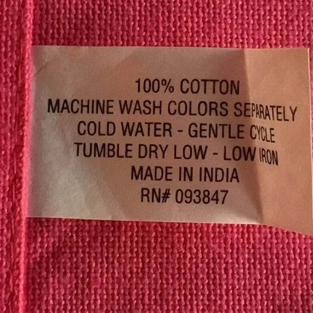 Set of 6 Fuchsia Pink Cotton Cloth Napkins, 20x20, Dinner Luncheon Party Linens